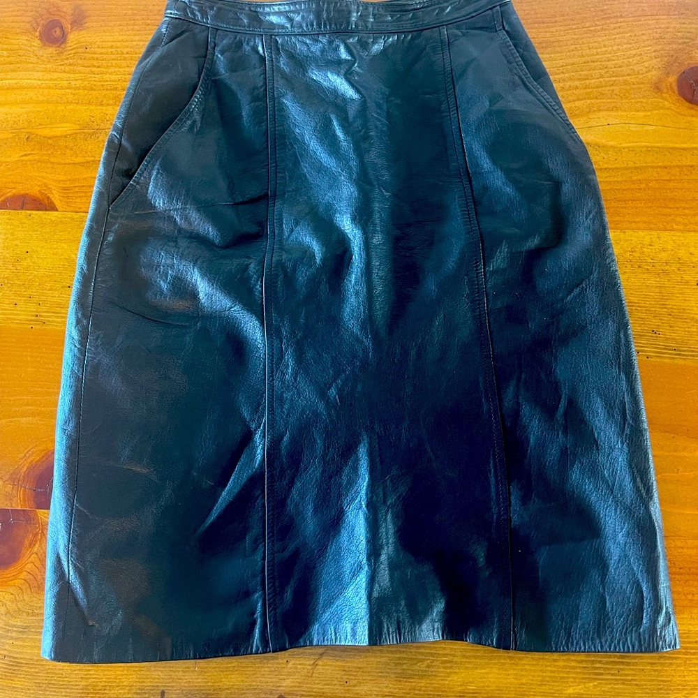 Vintage leather Forenza skirt